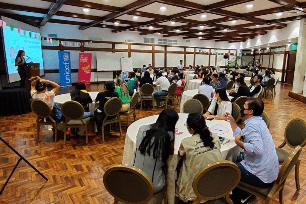 Intergenerational forum as part of ACT2gether Latin America achievements in child participation in Bolivia