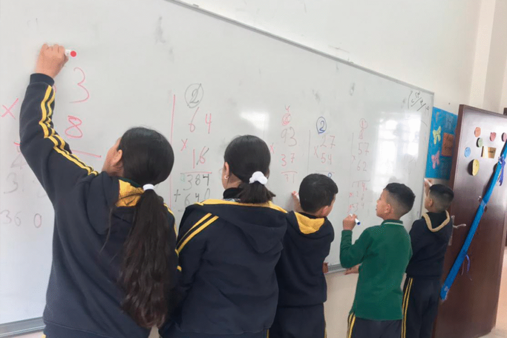 Act2gether Palestine school training with teachers and students